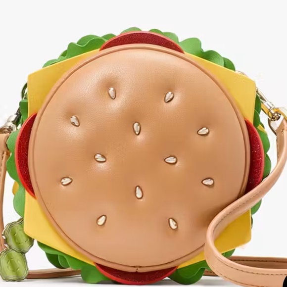 Authentic Kate Spade  ♠️ 3D Hamburger Crossbody - Picture 1 of 4